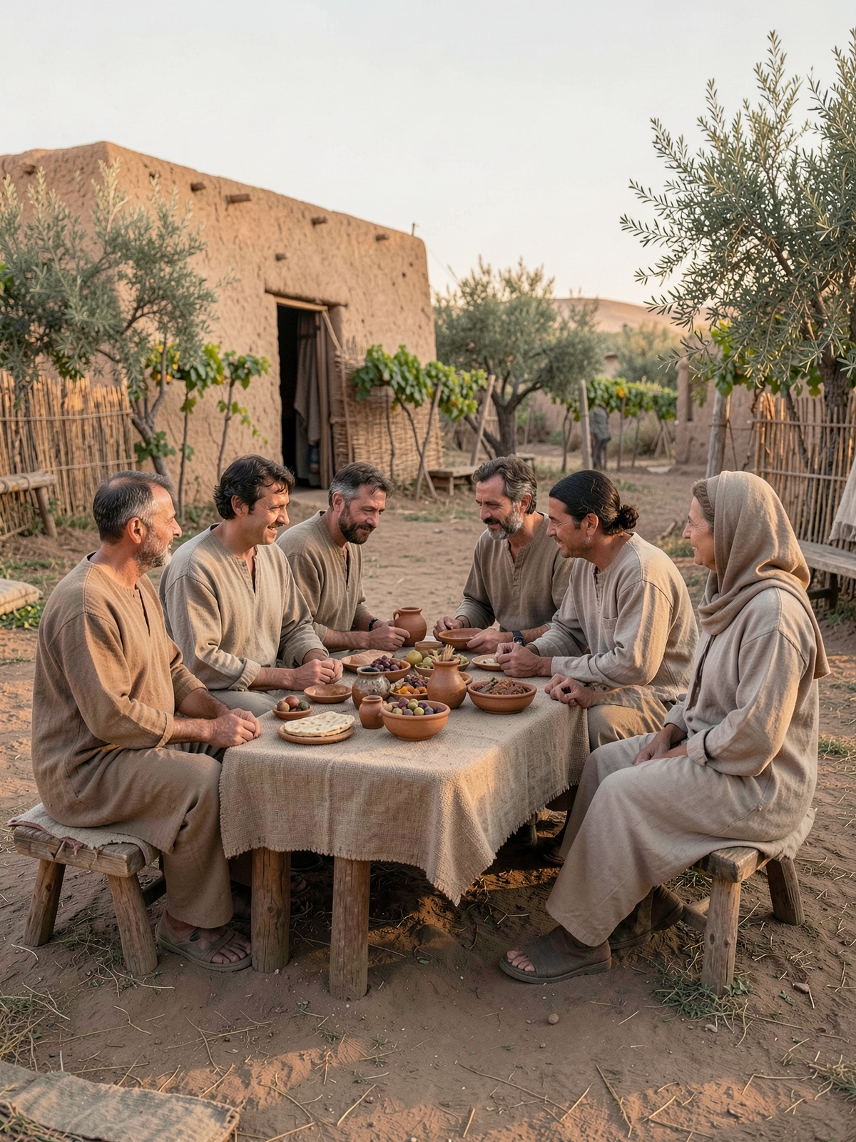 The priestly household has defined access to sacred food — SacraScenes visual interpretation