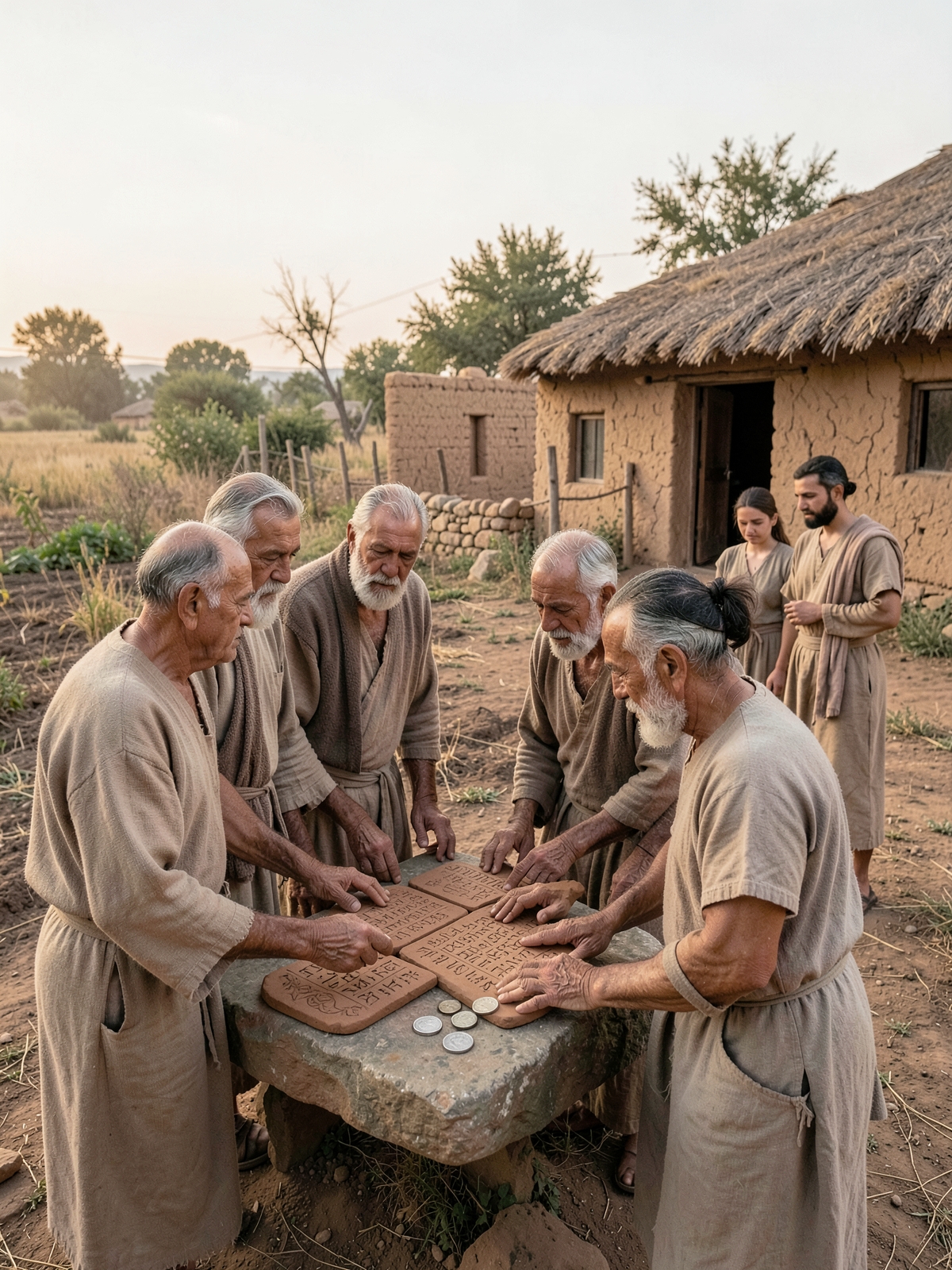 Land and houses remain subject to redemption and return — SacraScenes visual interpretation
