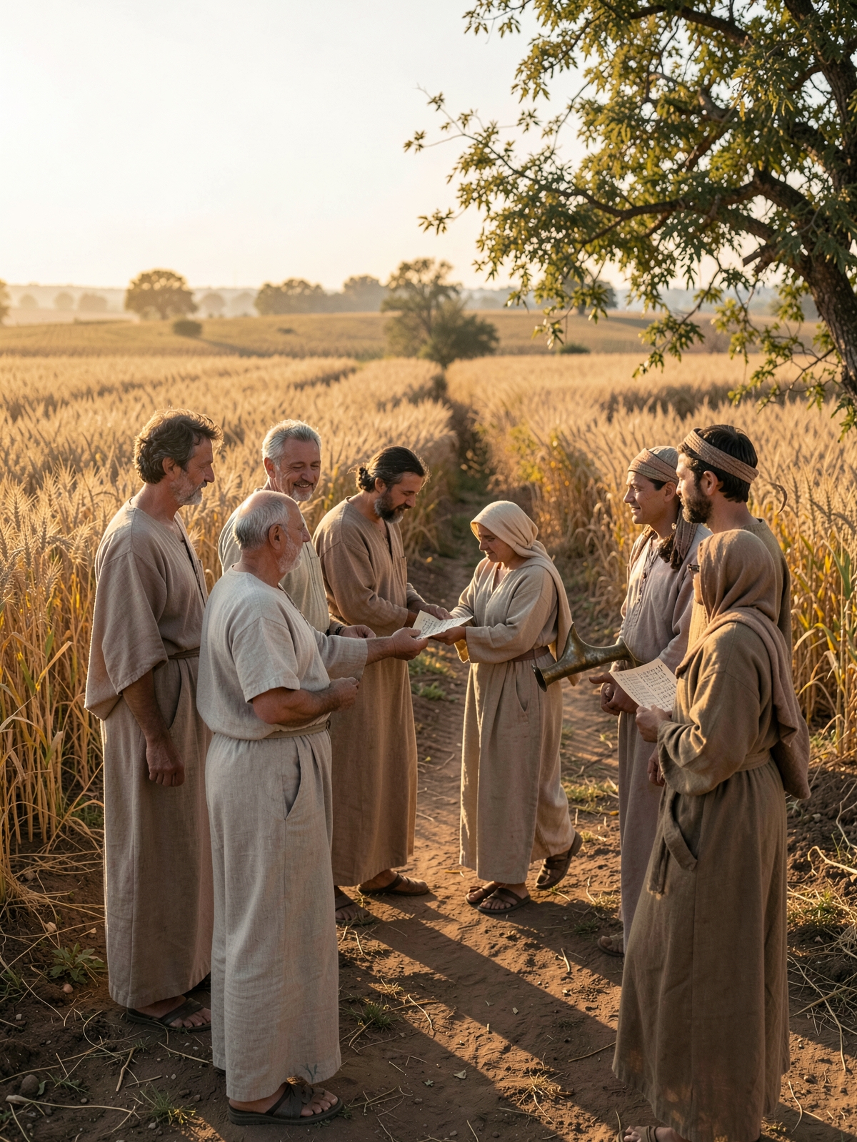 Jubilee announces liberty, return and trust in the land's provision — SacraScenes visual interpretation