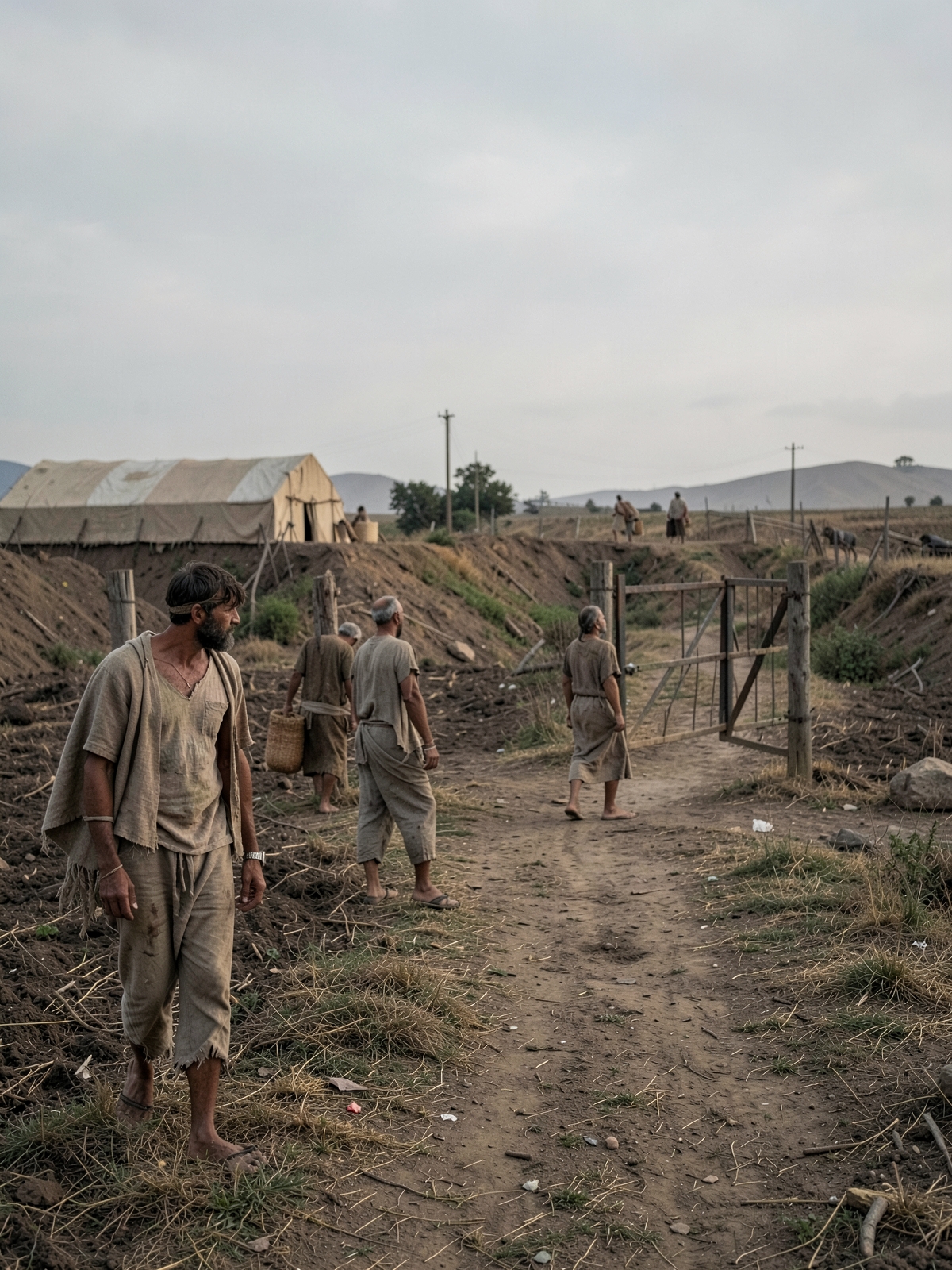 Continued rebellion leads toward desolation and exile — SacraScenes visual interpretation