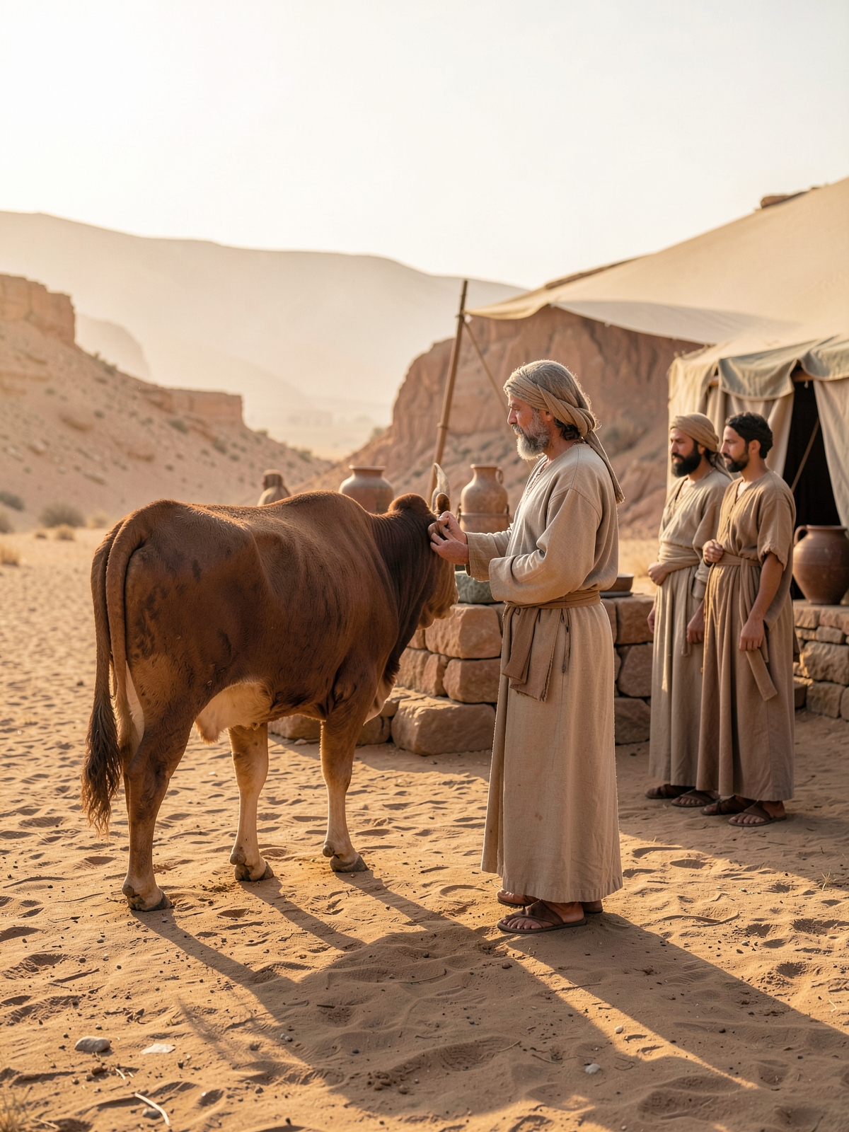 A peace offering may come from the herd — SacraScenes visual interpretation