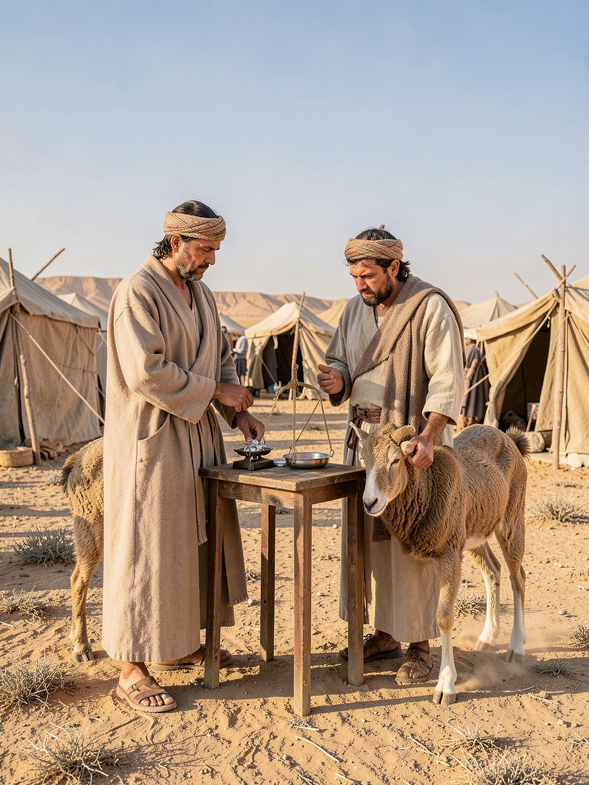 Guilt involving holy things requires restitution — SacraScenes visual interpretation