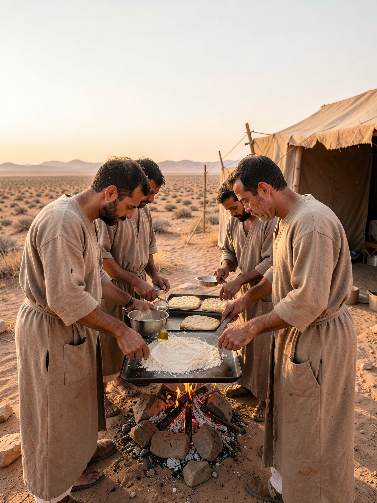 Grain offerings are handled with care — SacraScenes visual interpretation