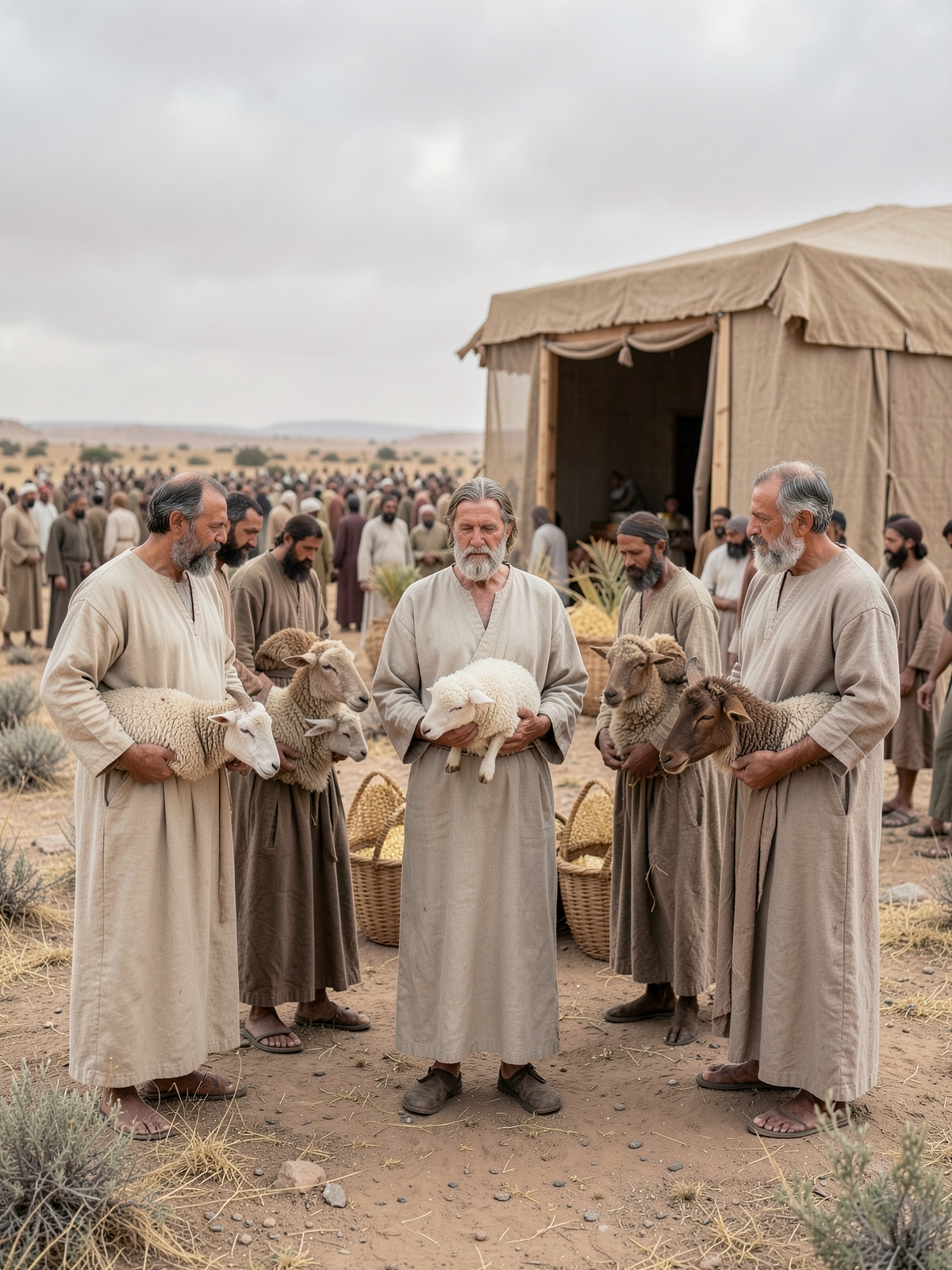 Aaron begins service on the eighth day — SacraScenes visual interpretation